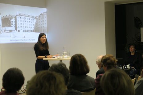 Vortragende bei der Präsentation der Forschungsergebnisse 