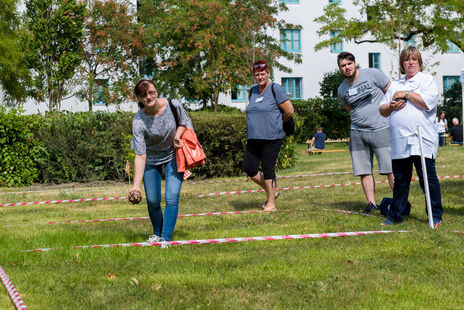 Sportlicher Ehrgeiz beim Boccia-Turnier