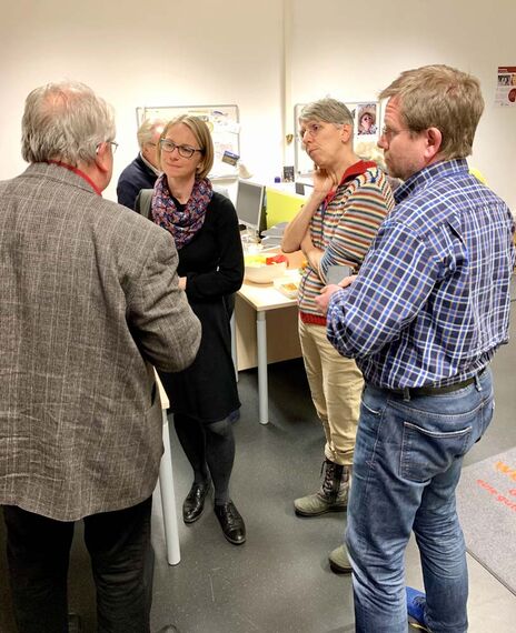 Reger Gesprächsbedarf nach dem Vortrag 