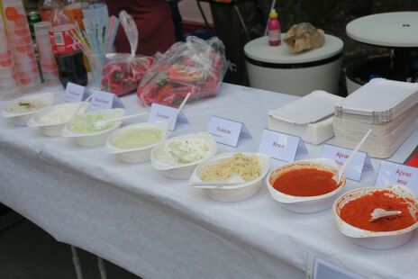 Gutes Essen beim Fest