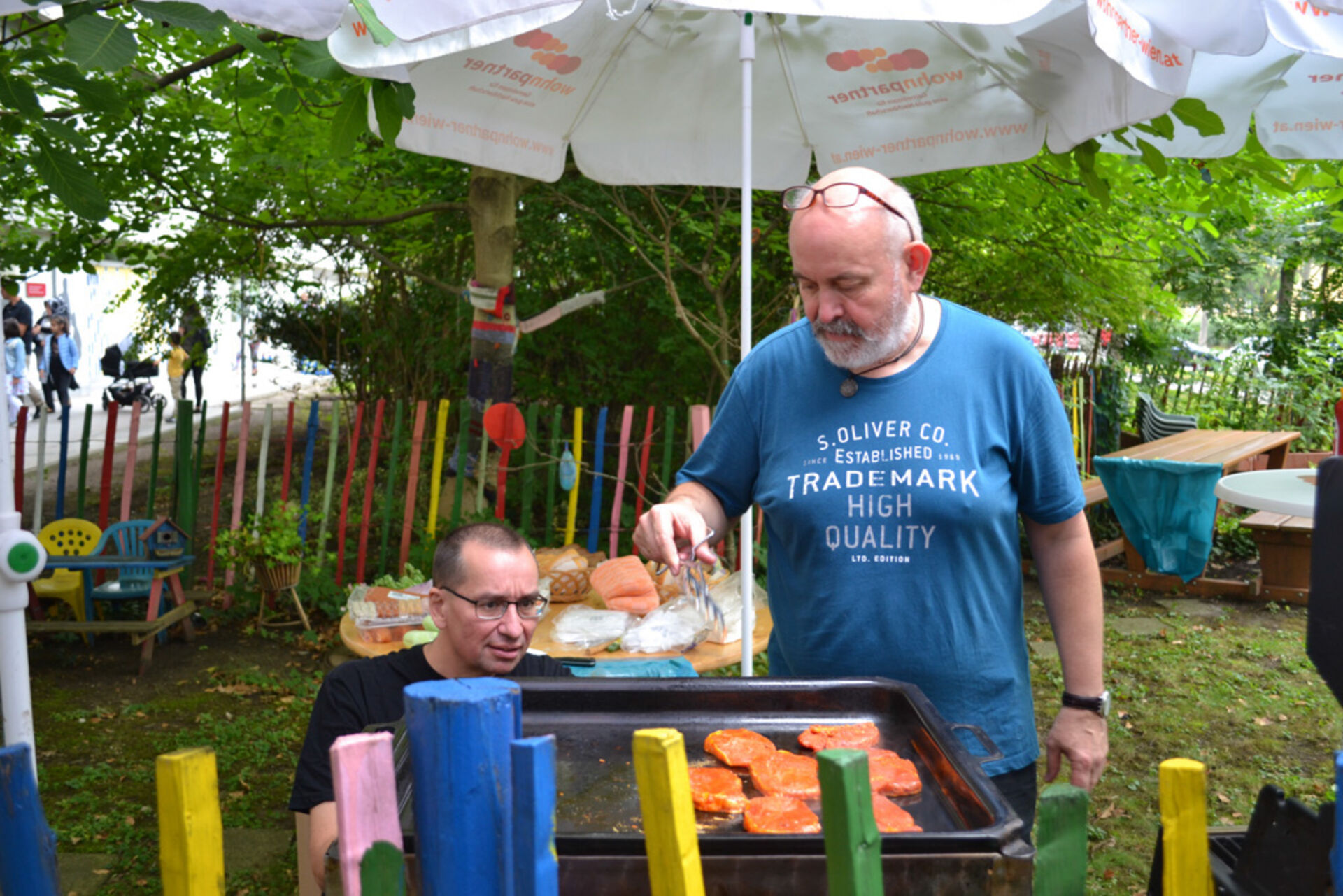 Grillerei beim Sommerfest