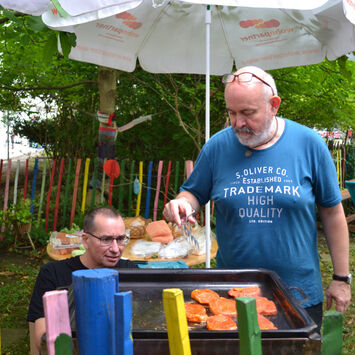 Grillerei beim Sommerfest