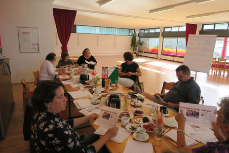 Intensives Arbeiten unter den TeilnehmerInnen