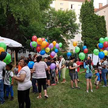 Buntes Treiben beim Nachbarschaftsfest