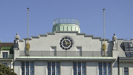 Die Fassade des Vorwärts-Hauses in Wien-Margareten
