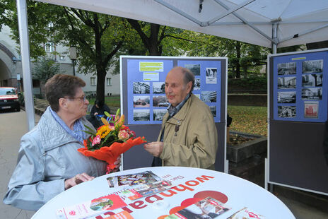 90 Jahre Rabenhof! wohnpartner stand für Fragen und Informationen zur Verfügung.