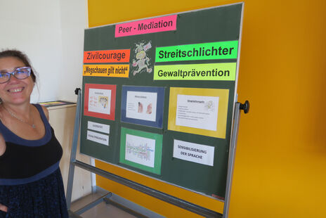 Mediatorin von wohnpartner beim Workshop