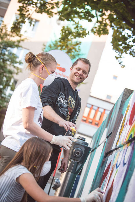 Sprayen macht Spaß.