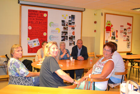 BewohnerInnen im Gespräch