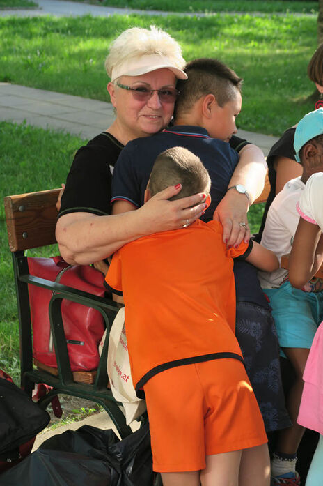 Die Kinder fühlen sich beim Kinderprogramm sichtlich wohl.