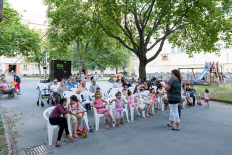 Viele BesucherInnen bei der Diskussion
