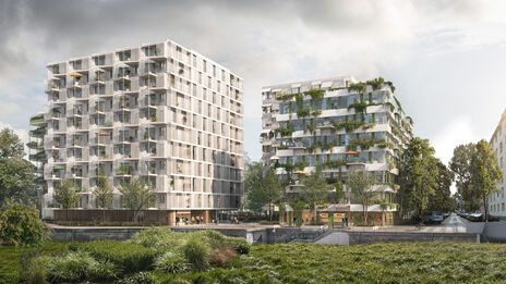 Visualisierung eines Wohnprojekts im 10. Bezirk