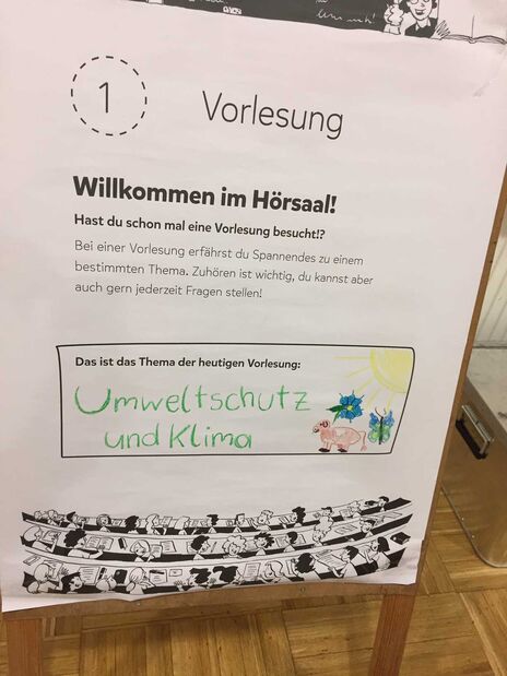 Plakat von Vorlesung zum Thema Umweltschutz