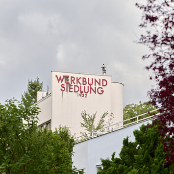 Ein Foto der Werkbundsiedlung im 13. Wiener Gemeindebezirk