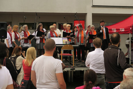 Auftritt des 1. Wiener Gemeindebauchors