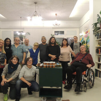 Ein Gruppenfoto der engagierten BewohnerInnen.