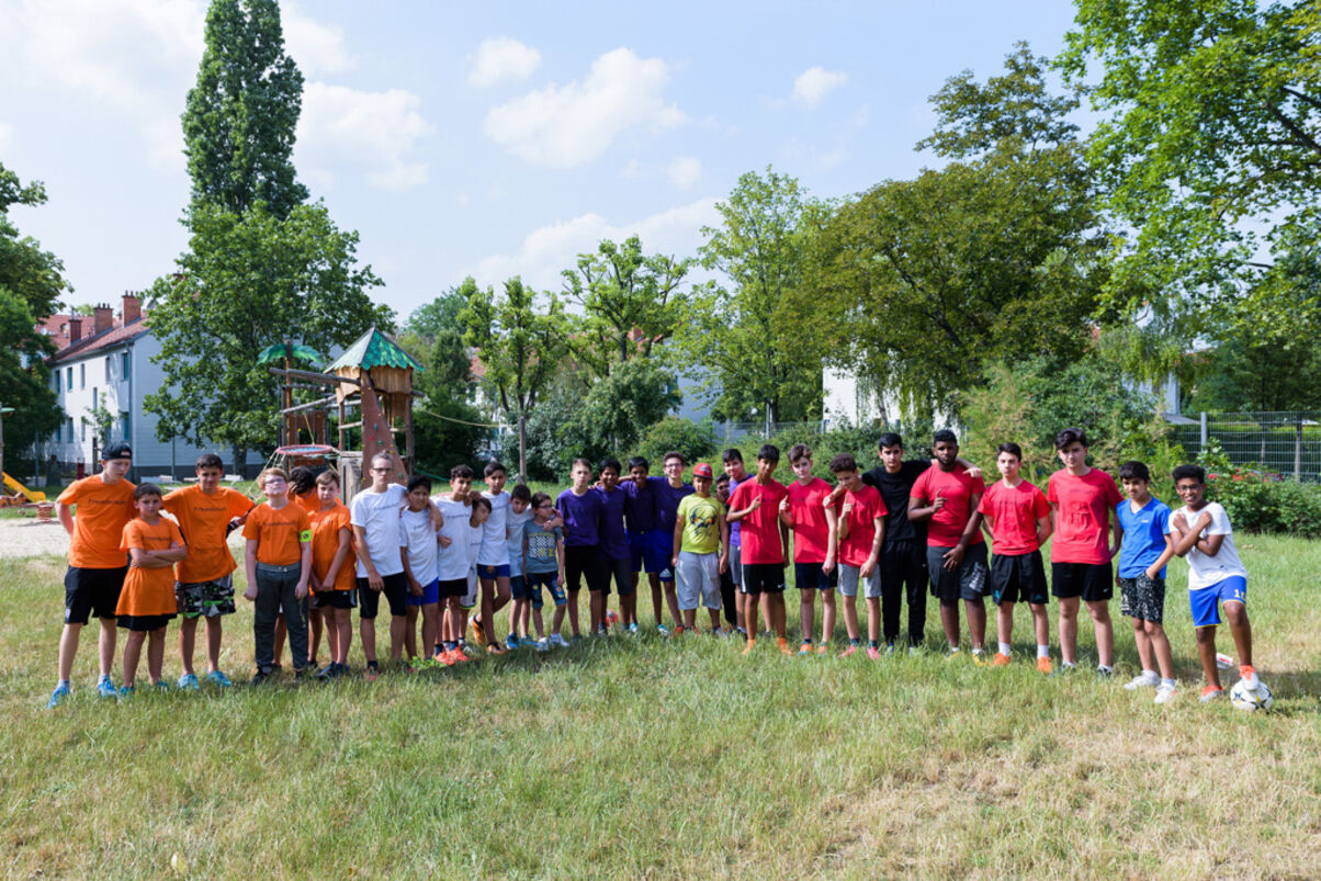 Teilnehmer des Fußballturniers