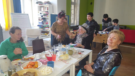 Frauen beim Floridsdorfer Frauencafe