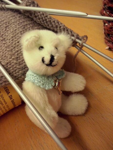 Selbstgebastelter Teddy