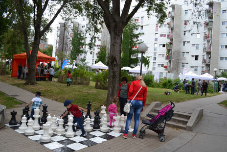 Riesenschach am Sommerfest