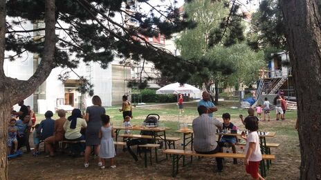 Zahlreiche BesucherInnen bei der Kinderolympiade