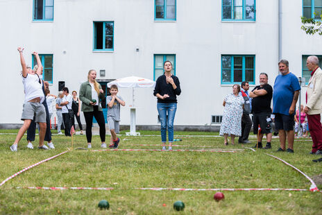 Sportlicher Ehrgeiz beim Boccia-Turnier