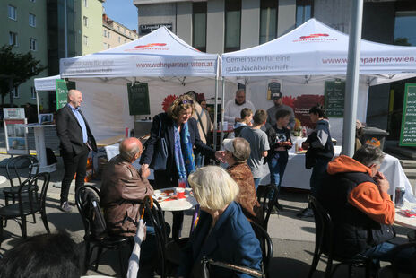 Das erste Gemeindebau-Hochhaus in Margareten wird groß gefeiert - 60 Jahr-Jubiläum.