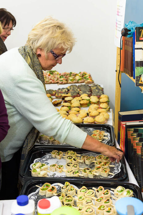 Das Buffet ist eröffnet.