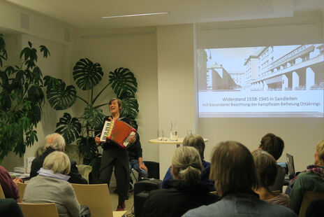 Musikalische Unterhaltung bei der Präsentation der Forschungsergebnisse 