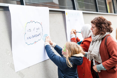 Brainstorming zu guter Nachbarschaft