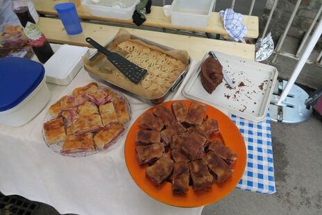 Das Nachspeisenbuffet.