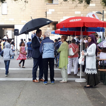 Regenwetter beim Familienfest