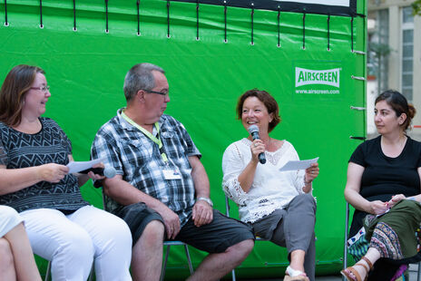 Diskussionsrunde im Vorfeld des Films