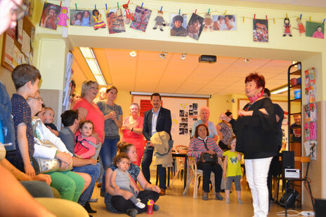 BewohnerInnen im Gespräch