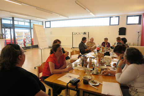 Viel Engagement unter den TeilnehmerInnen beim Workshop.