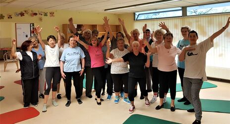 BesucherInnen der Gesundheitswoche