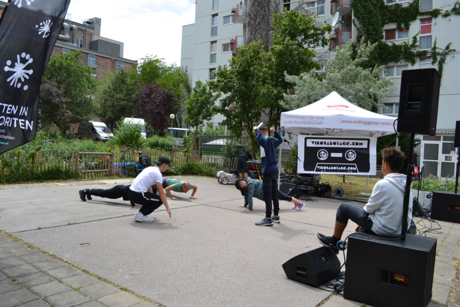 Tanz-Action beim Sommerfest